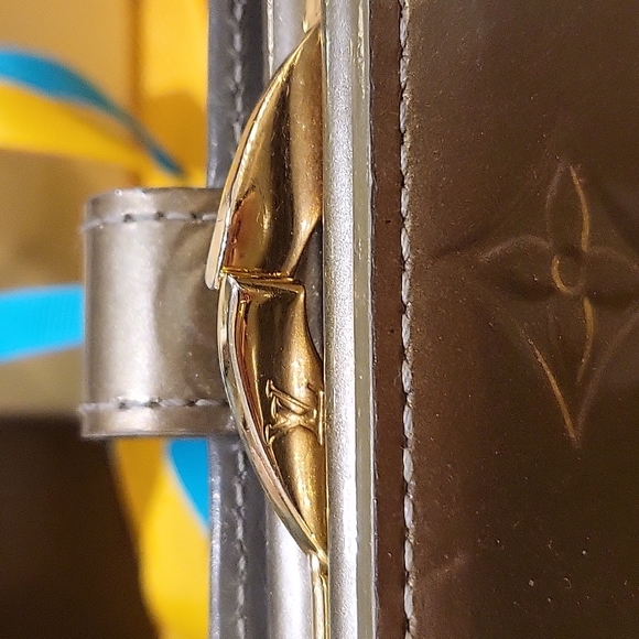 💯Auth Louis Vuitton LV Monogram Vernis Patent Leather French Purse Wallet - Picture 7 of 13